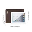 A4 Genuine Leather Folder Organizer | https://www.bestnamebadges.com