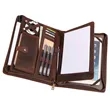A4 Genuine Leather Folder Organizer | https://www.bestnamebadges.com