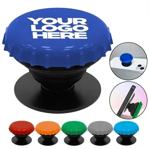 Mobile Phone Stand Holder With Telescopic Soda Cap Design