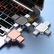 Portable Large Capacity Metal Cross 4 In 1 USB Flash Drive | https://www.bestnamebadges.com