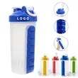 Shake Protein Bottle With 7 Days Weekly Pill Case | https://www.bestnamebadges.com