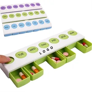 7 Day Medicine Pill Box With Lock