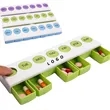 7 Day Medicine Pill Box With Lock | https://www.bestnamebadges.com