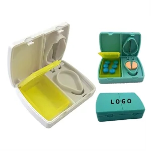 Mini Medical Tablet Cutter Pill Box