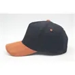 5 Panel Corduroy Two Tone Snapback Cap | https://www.bestnamebadges.com