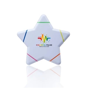Star Shaped 5 Color Highlighter | https://www.bestnamebadges.com