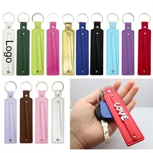Custom Rhinestone Name Glitter Keychain