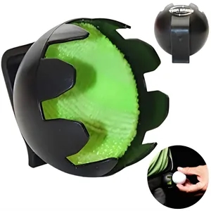 Golf Ball Cleaner Equipment With Retainer Clip