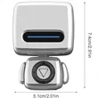 Portable Wireless Robot Bluetooth Speaker Tabletop Audio | https://www.bestnamebadges.com