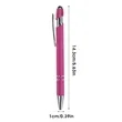 Stylus Ballpoint Pen with Click Action and Custom Logo | https://www.bestnamebadges.com