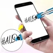Stylus Ballpoint Pen with Click Action and Custom Logo | https://www.bestnamebadges.com