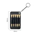 Golf Tee and Divot Tool Keychain Set Faux Leather Holder | https://www.bestnamebadges.com