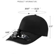 Solar Powered Fan Cap Ideal For Outdoor Activities | https://www.bestnamebadges.com