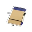 Eco Spiral Notebook with Matching Recycled Pen | https://www.bestnamebadges.com
