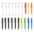 Twist Action Ballpoint Pen with Chrome Tip and Custom Logo | https://www.bestnamebadges.com