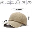 Vintage Washed Distressed Baseball Cap | https://www.bestnamebadges.com