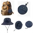 Portable Quick-Drying Storage Bag Bucket Hat Alpine Cap | https://www.bestnamebadges.com