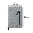 Fabric Cover Notebook with Zipper Pocket and Custom Logo | https://www.bestnamebadges.com
