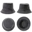Vintage Washed Denim Fisherman Bucket Hat | https://www.bestnamebadges.com