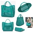 Portable Waterproof PVC Grocery Beach Bag | https://www.bestnamebadges.com