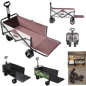 Collapsible Heavy Duty Beach Grocery Cart Camping Outdoor  U