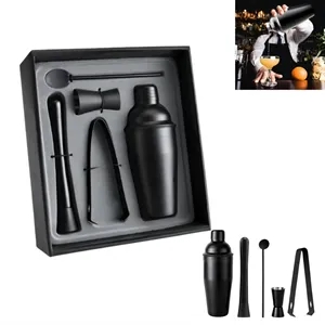Premium 5-Piece Cocktail Shaker Gift Set