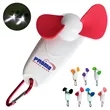 Mini Clip-On Fan with LED Light and Carabiner Attachment | https://www.bestnamebadges.com