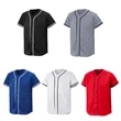 Custom Blank Baseball Jersey Short Sleeve Hip Hop Style | https://www.bestnamebadges.com