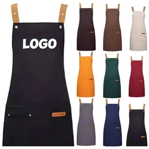 Customizable Water Resistant Apron with H Strap and Pockets