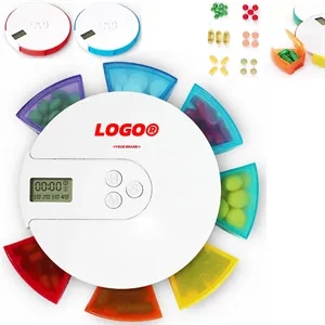Portable Smart Pill Box Medicine Organizer With Timer