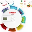 Portable Smart Pill Box Medicine Organizer With Timer | https://www.bestnamebadges.com