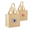 Jute Grocery Tote with Wide Bottom | https://www.bestnamebadges.com