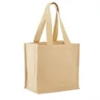 Jute Grocery Tote with Wide Bottom | https://www.bestnamebadges.com