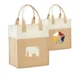 Mini Jute Gift Bag with Cotton Trims | https://www.bestnamebadges.com