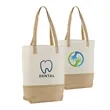 Canvas & Jute Tote with Sturdy Design | https://www.bestnamebadges.com