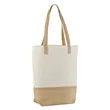 Canvas & Jute Tote with Sturdy Design | https://www.bestnamebadges.com