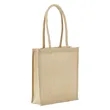 All-Natural Jute Book Bag with Rope Handles | https://www.bestnamebadges.com