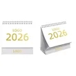 Customizable Desk Calendar with Company Logo for Promotion | https://www.bestnamebadges.com
