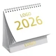 Customizable Desk Calendar with Company Logo for Promotion | https://www.bestnamebadges.com