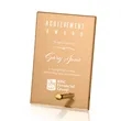 Atchison Russet Rectangle Award - Gold | https://www.bestnamebadges.com