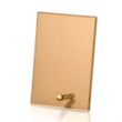 Atchison Russet Rectangle Award - Gold | https://www.bestnamebadges.com