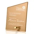 Atchison Russet Slant Award - Gold | https://www.bestnamebadges.com