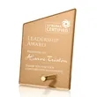 Atchison Russet Slant Award - Gold | https://www.bestnamebadges.com