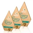 Atchison Russet Diamond VividPrint™ Award - Gold | https://www.bestnamebadges.com