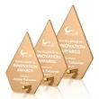 Atchison Russet Diamond Award - Gold | https://www.bestnamebadges.com