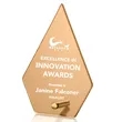 Atchison Russet Diamond Award - Gold | https://www.bestnamebadges.com