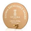 Atchison Russet Circle Award - Gold | https://www.bestnamebadges.com