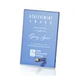 Atchison Blue Rectangle Award - Gold | https://www.bestnamebadges.com
