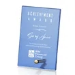 Atchison Blue Rectangle Award - Gold | https://www.bestnamebadges.com