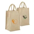 Jute Tote with Long Web Handles | https://www.bestnamebadges.com